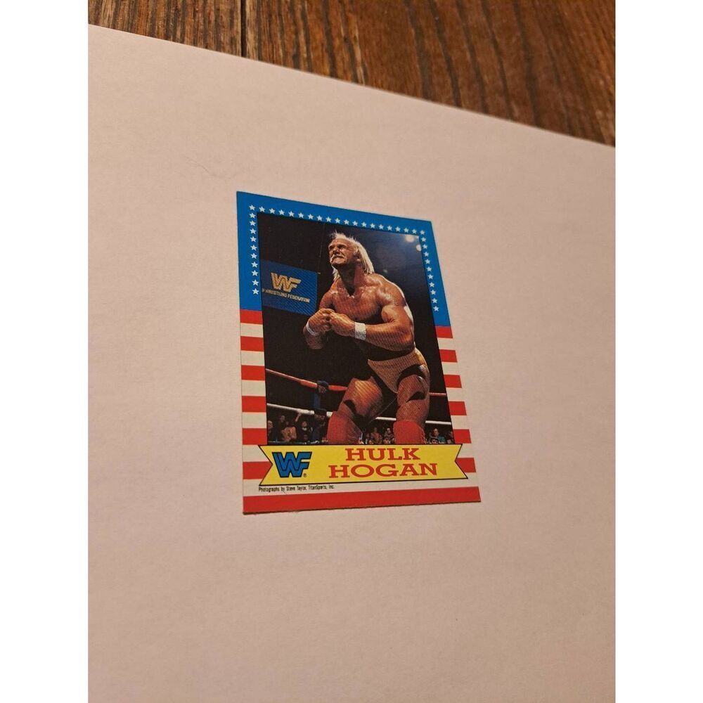 1987 Topps WWF Hulk Hogan Trading Card #3 Error Undated Back Vintage